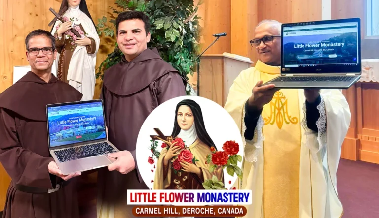 Little Flower Monastery, Canada Launches New Website