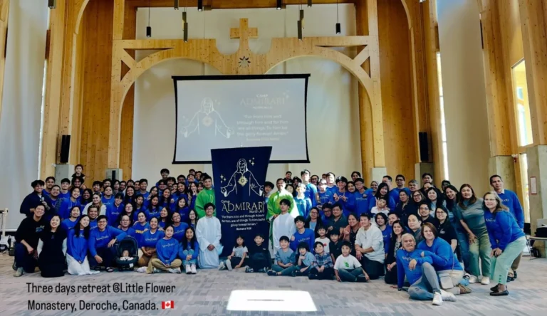 CFC-Youth Greater Vancouver North A Hosts Admirari Youth Camp 2024 at Little Flower Monastery, Carmel Hill, Deroche, BC, Canada.